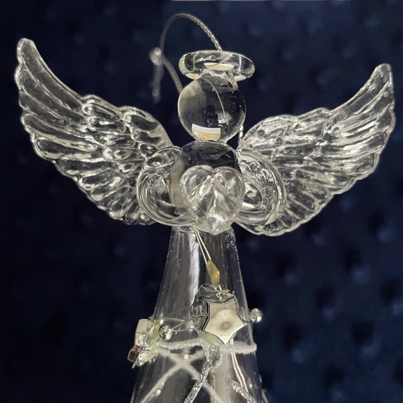 Christmas Decor - HolidayStuff Twinkle Glass LED Angel - New! - Picture 4 of 6